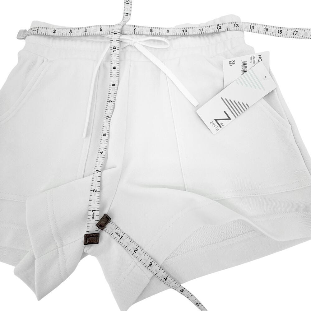 Z by ZELLA Level Up Terry Shorts in White XS - Picture 8 of 9